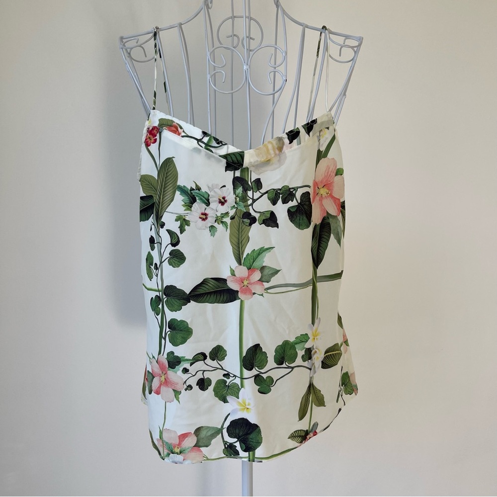 TED BAKER Cynaria Secret Trellis Print Cami Top M